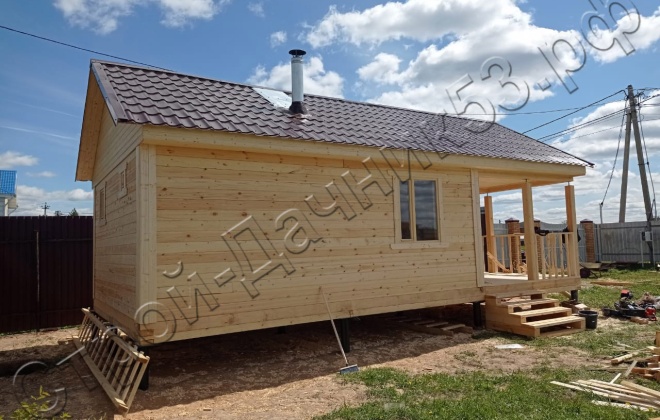 3 Брусовая баня Б-37, 4.5х10м, 45М², Московская область, Солнечногорский район, деревня Соколово (2)